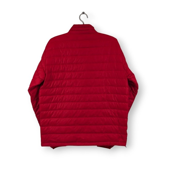 Patagonia Down Sweater Jacket Mens Medium Red Quilted Puffer Logo Gorpcore - Picture 7 of 11
